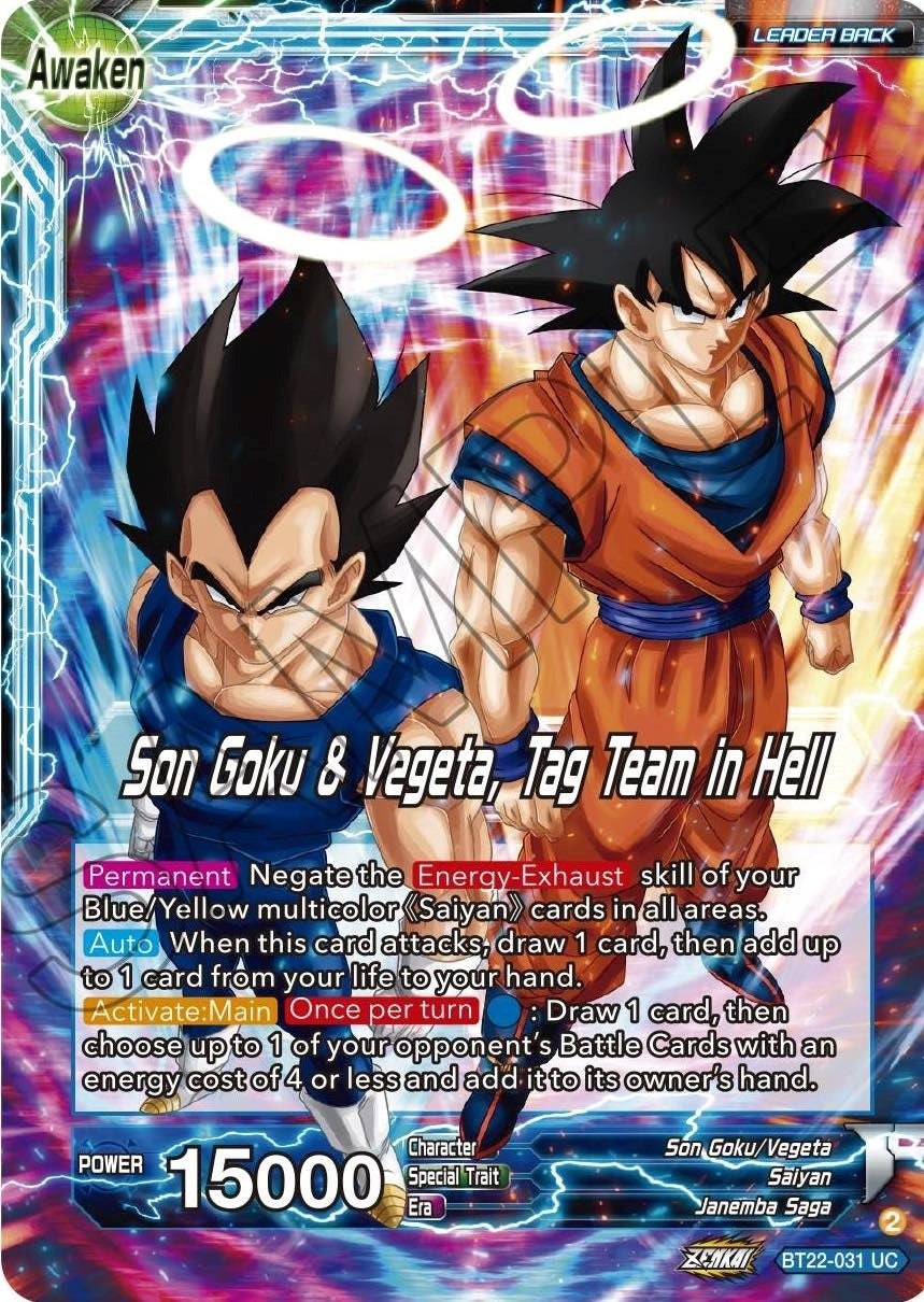 Image for Son Goku // Son Goku & Vegeta, Tag Team in Hell (BT22-031) (BT22) - Dragon Ball Super: Masters