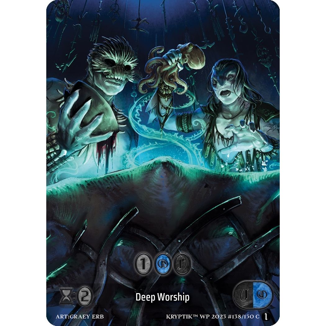 Image for Deep Worship (Box Topper) (Glass Foil) (138) - Kryptik TCG
