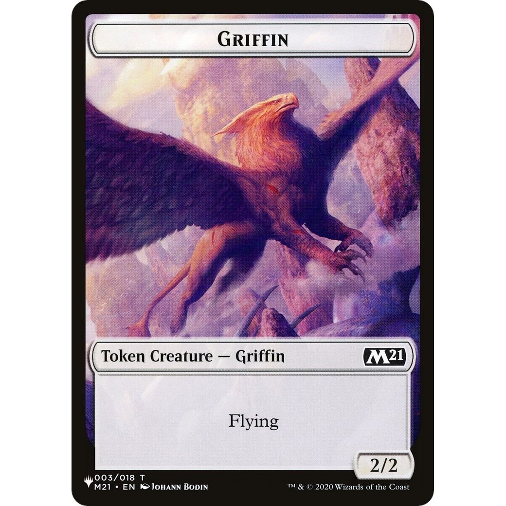 Image for Griffin // Warrior Double-sided Token (3 // 17) (LIST) - Magic: The Gathering