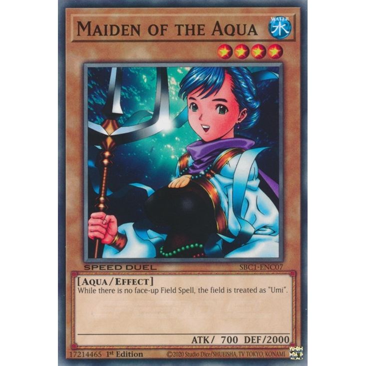 Image for Maiden of the Aqua (SBC1-ENC07) (SBC1) - YuGiOh