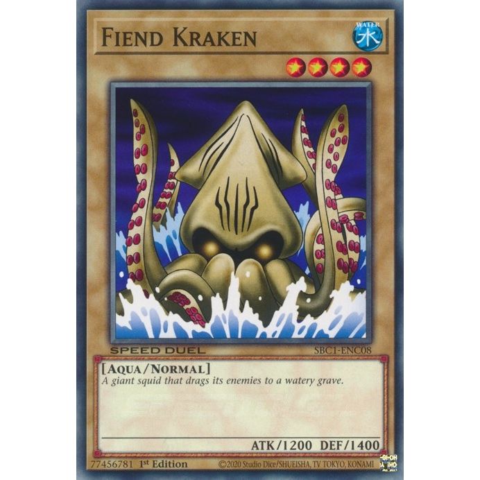 Image for Fiend Kraken (SBC1-ENC08) (SBC1) - YuGiOh