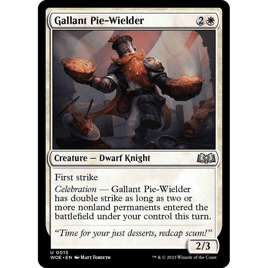 Image for Gallant Pie-Wielder (15) (WOE) - Magic: The Gathering