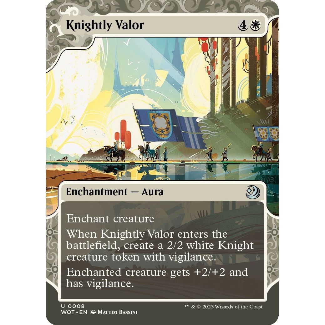 Image for Knightly Valor (8) (WOT) - Magic: The Gathering