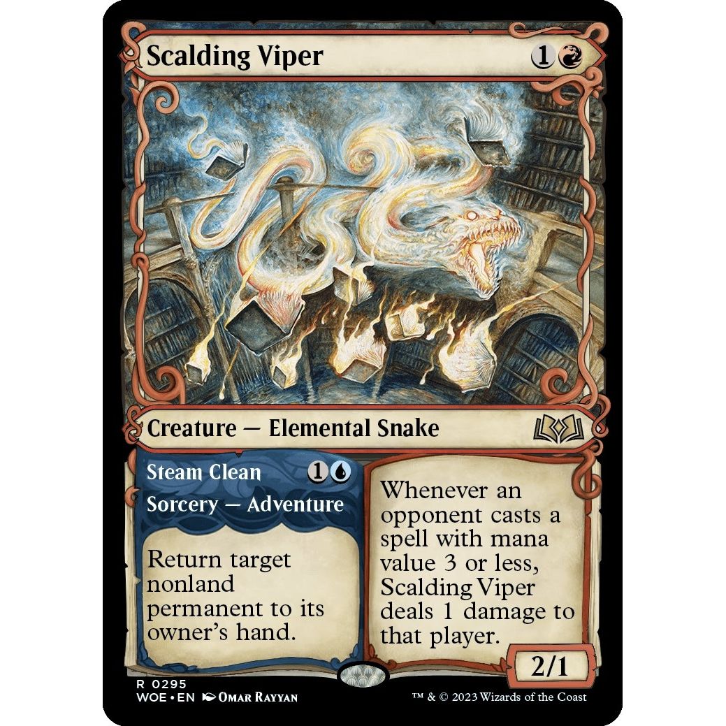 Image for Scalding Viper (Showcase) (295) (WOE) - Magic: The Gathering