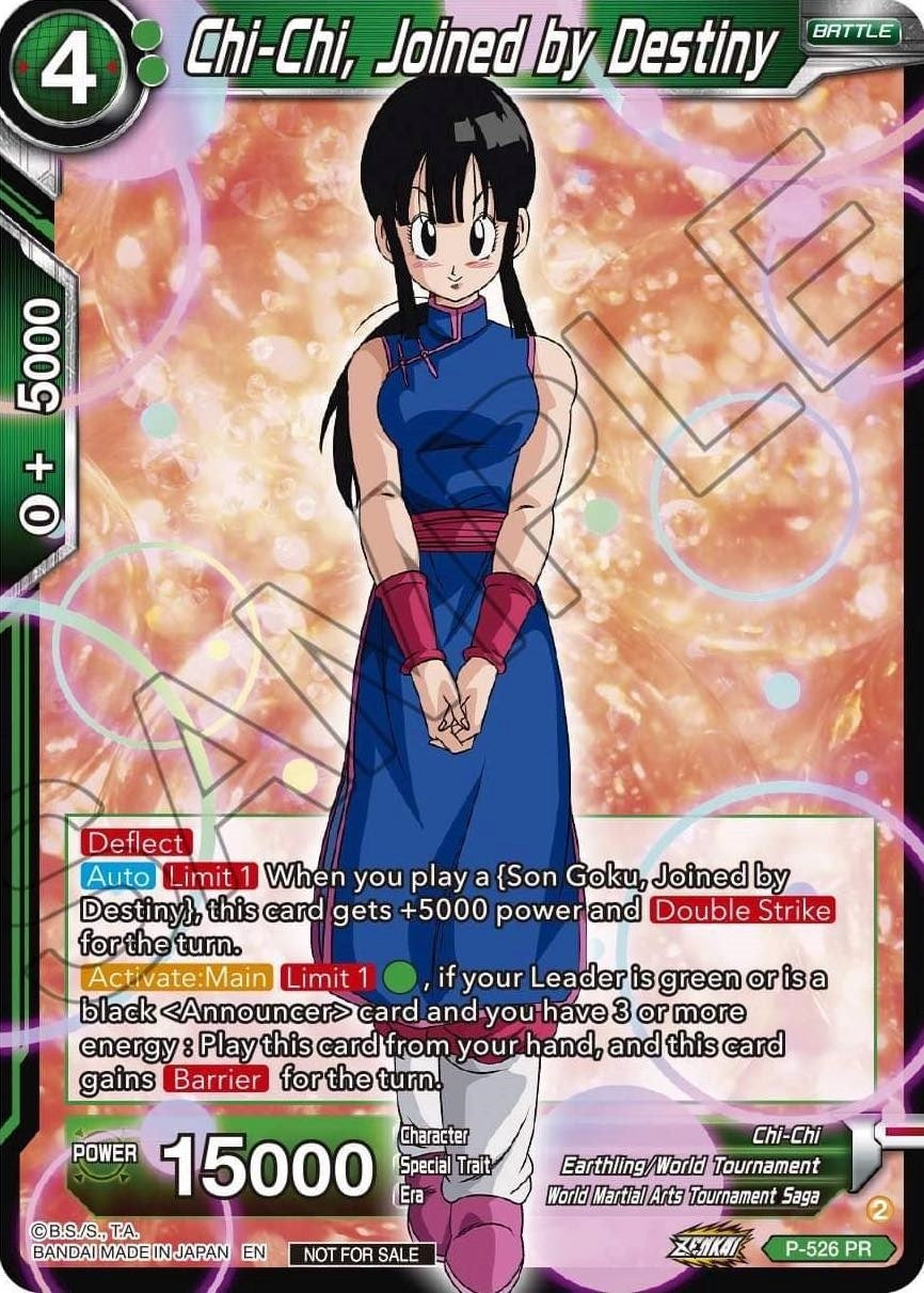 Image for Chi-Chi, Joined by Destiny (Zenkai Series Tournament Pack Vol.5) (P-526) (TPR) - Dragon Ball Super: Masters