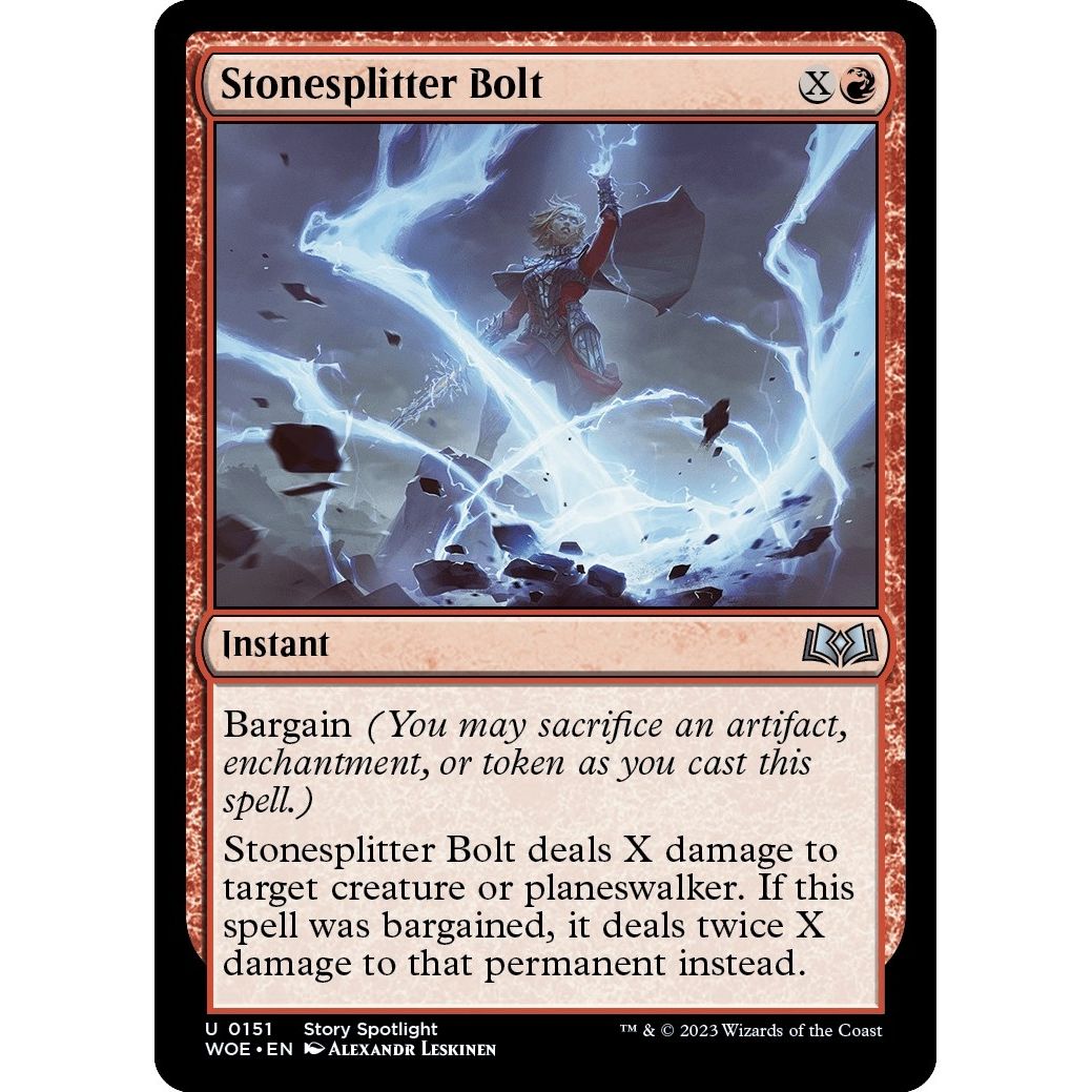 Image for Stonesplitter Bolt (151) (WOE) - Magic: The Gathering