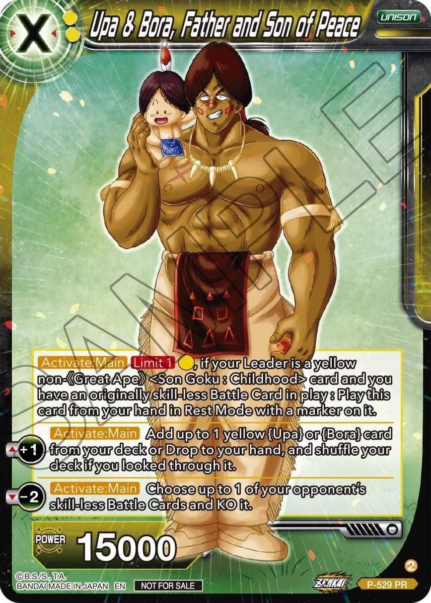 Image for Upa & Bora, Father and Son of Peace (Zenkai Series Tournament Pack Vol.5) (P-529) (TPR) - Dragon Ball Super: Masters
