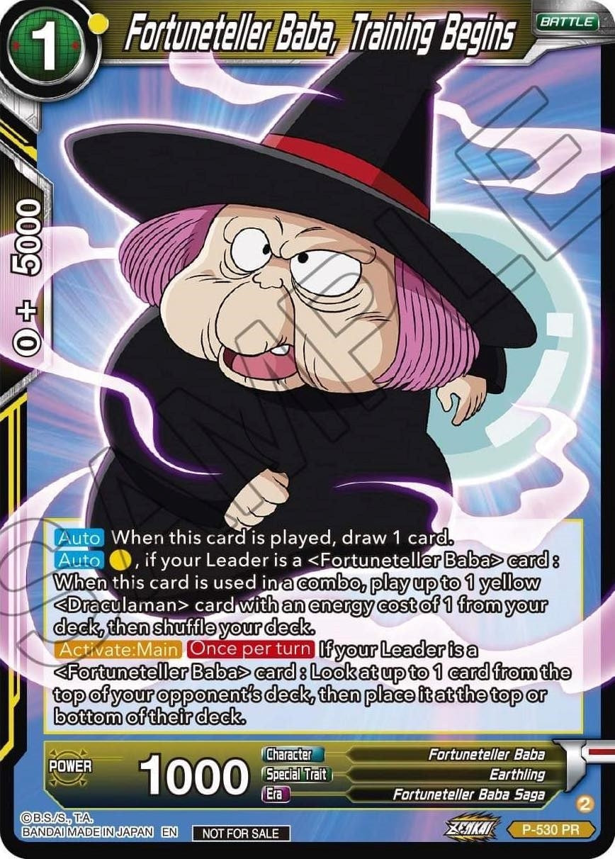 Image for Fortuneteller Baba, Training Begins (Zenkai Series Tournament Pack Vol.5) (P-530) (TPR) - Dragon Ball Super: Masters
