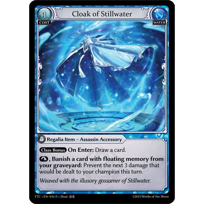 Image for Cloak of Stillwater (016) (FTC) - Grand Archive TCG