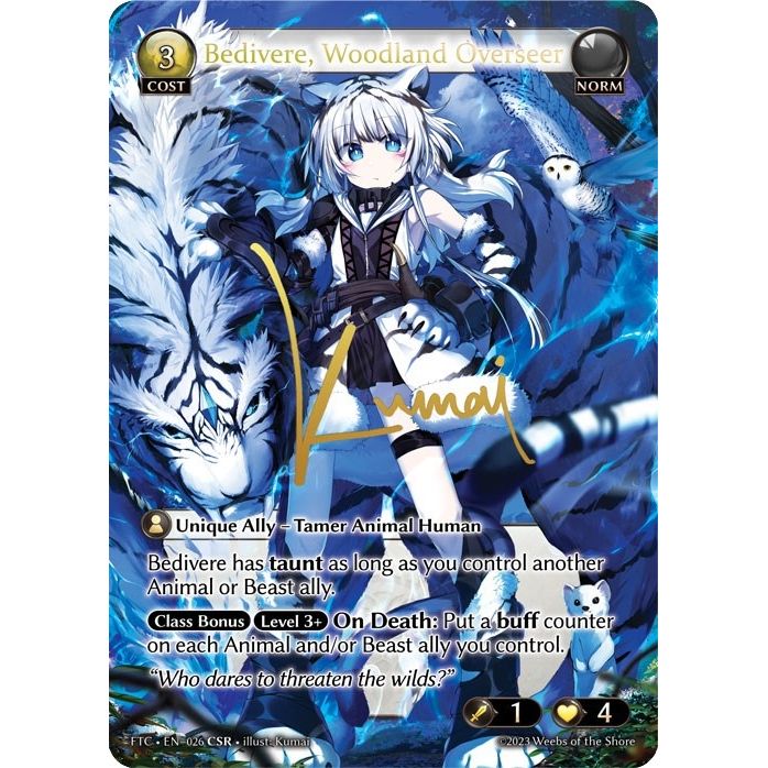 Image for Bedivere, Woodland Overseer (CSR) (026) (FTC) - Grand Archive TCG