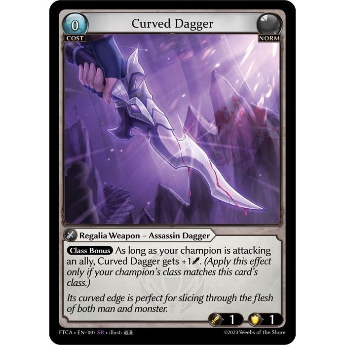 Image for Curved Dagger (007) (FTC) - Grand Archive TCG