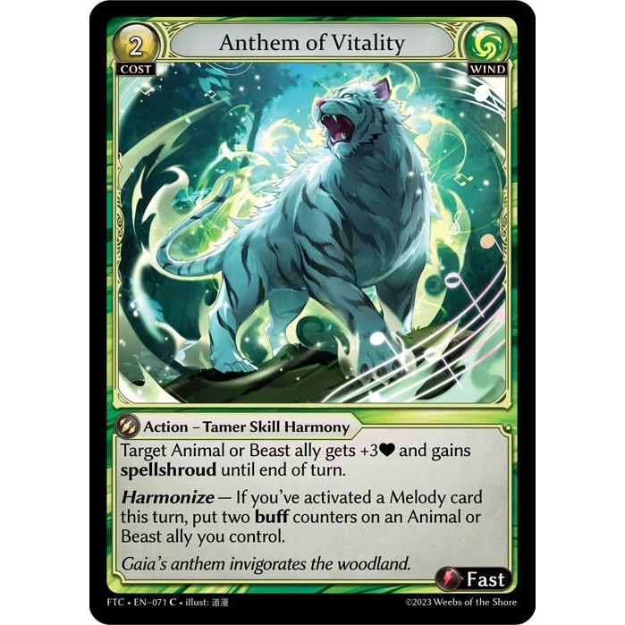 Image for Anthem of Vitality (071) (FTC) - Grand Archive TCG