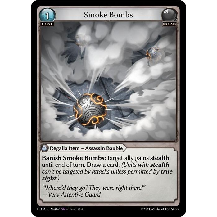 Image for Smoke Bombs (020) (FTC) - Grand Archive TCG
