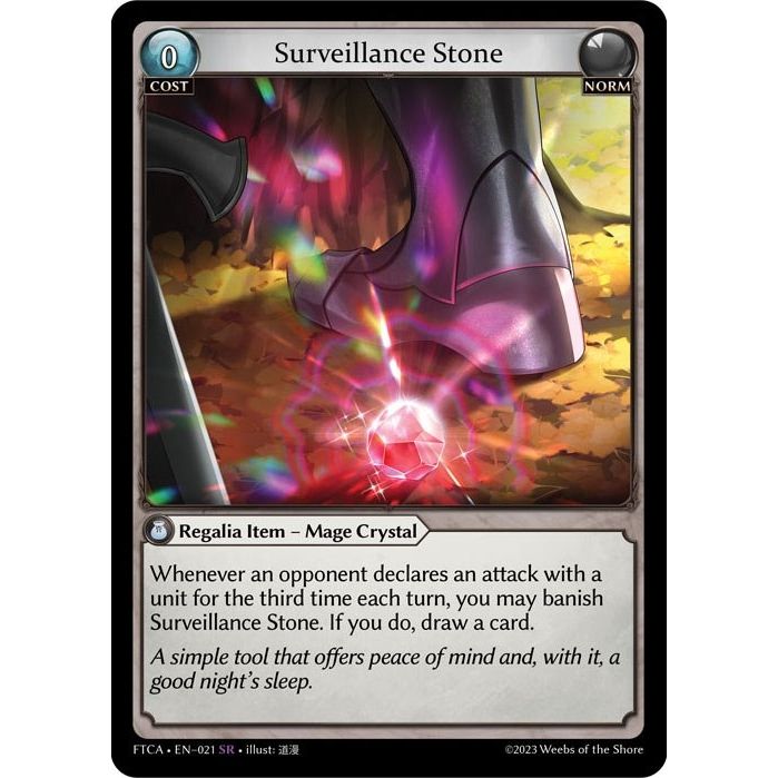 Image for Surveillance Stone (021) (FTC) - Grand Archive TCG