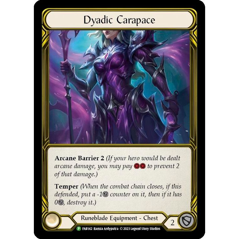 Image for Dyadic Carapace (Golden) - FAB142 (FAB142) (PR) - Flesh and Blood TCG