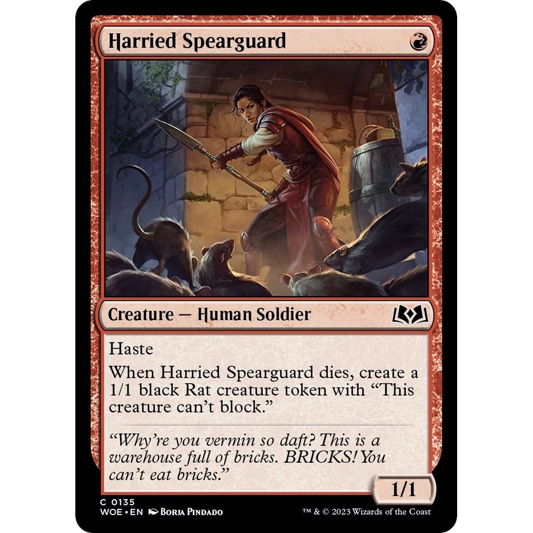 Image for Harried Spearguard (135) (WOE) - Magic: The Gathering