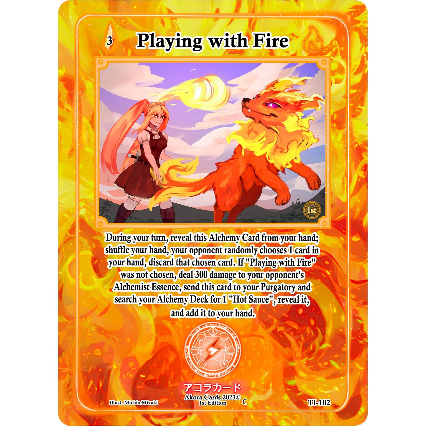 Image for Playing with Fire (TI-102) (TI1E) - Akora TCG