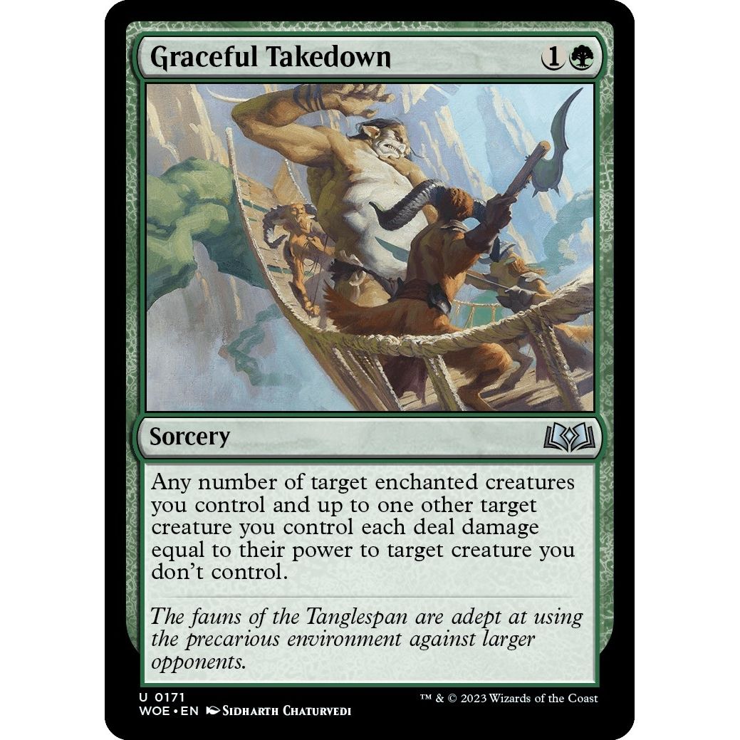 Image for Graceful Takedown (171) (WOE) - Magic: The Gathering
