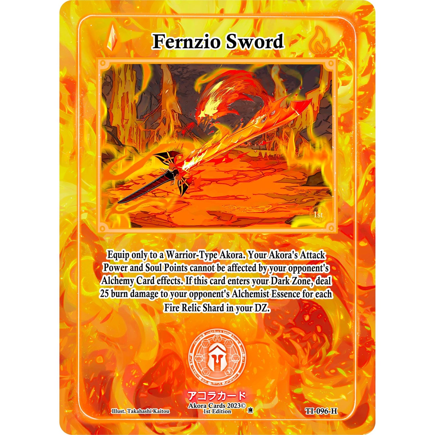 Image for Fernzio Sword (Holo) (TI-096-H) (TI1E) - Akora TCG