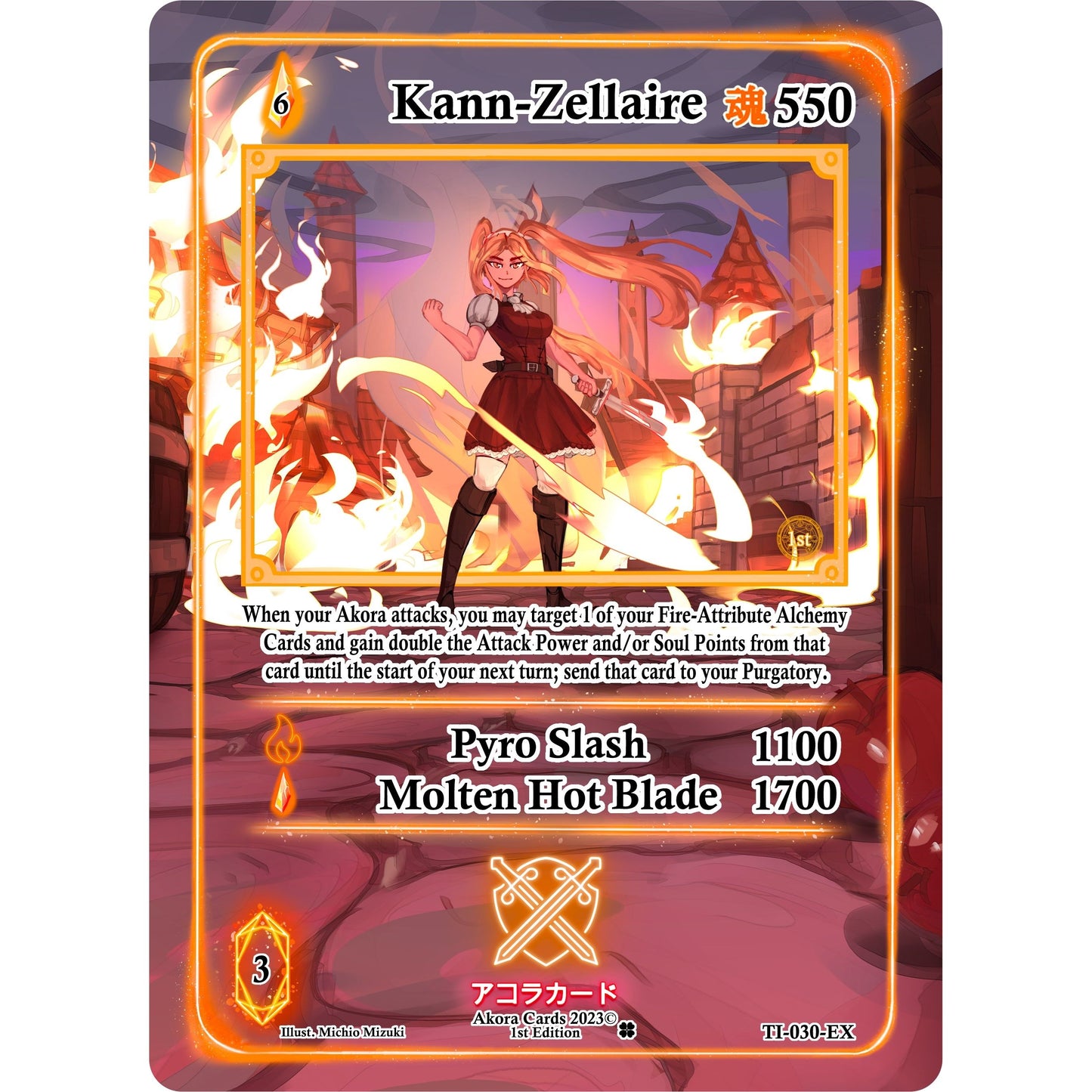 Image for Kann-Zellaire (Extended Art) (TI-030-EX) (TI1E) - Akora TCG