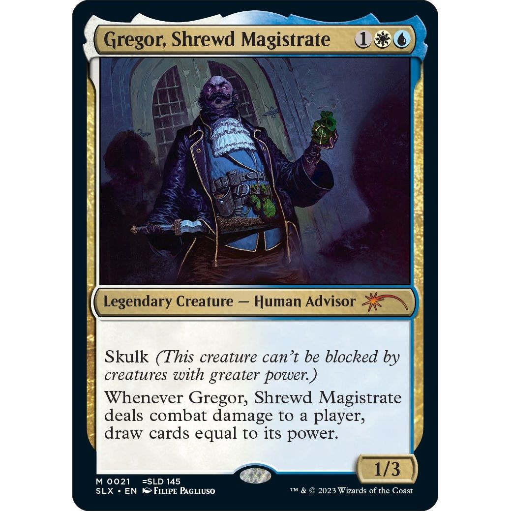 Image for Gregor, Shrewd Magistrate (21) (SLX) - Magic: The Gathering