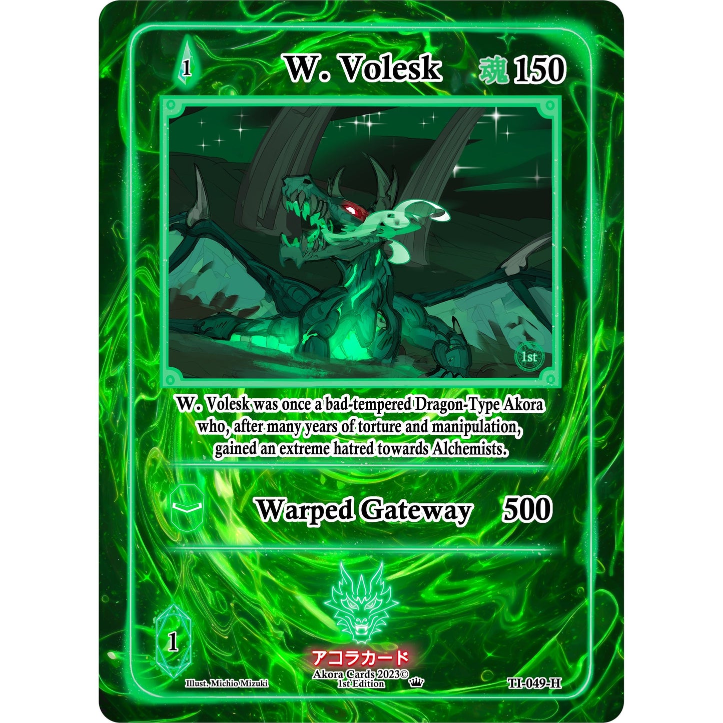 Image for W. Volesk (Holo) (TI-049-H) (TI1E) - Akora TCG