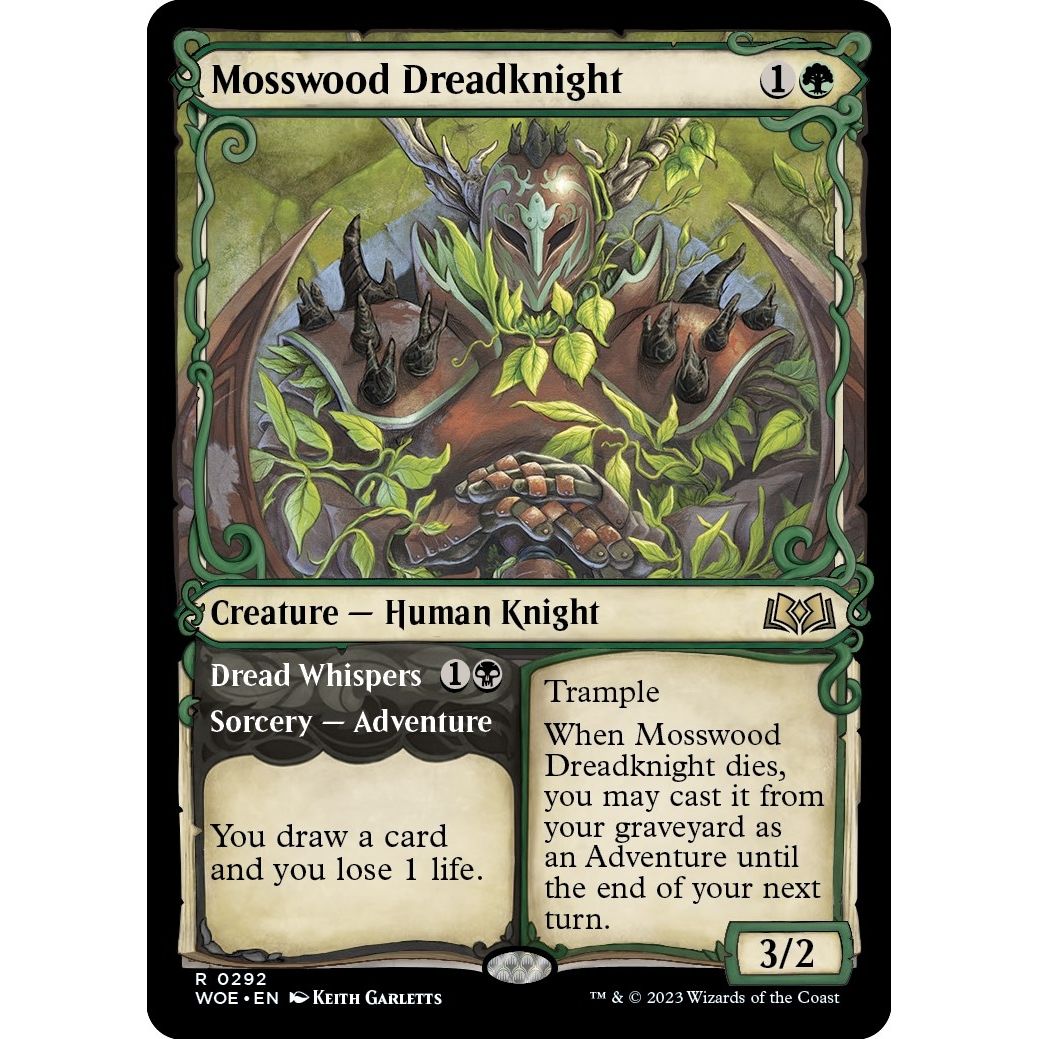 Image for Mosswood Dreadknight (Showcase) (292) (WOE) - Magic: The Gathering