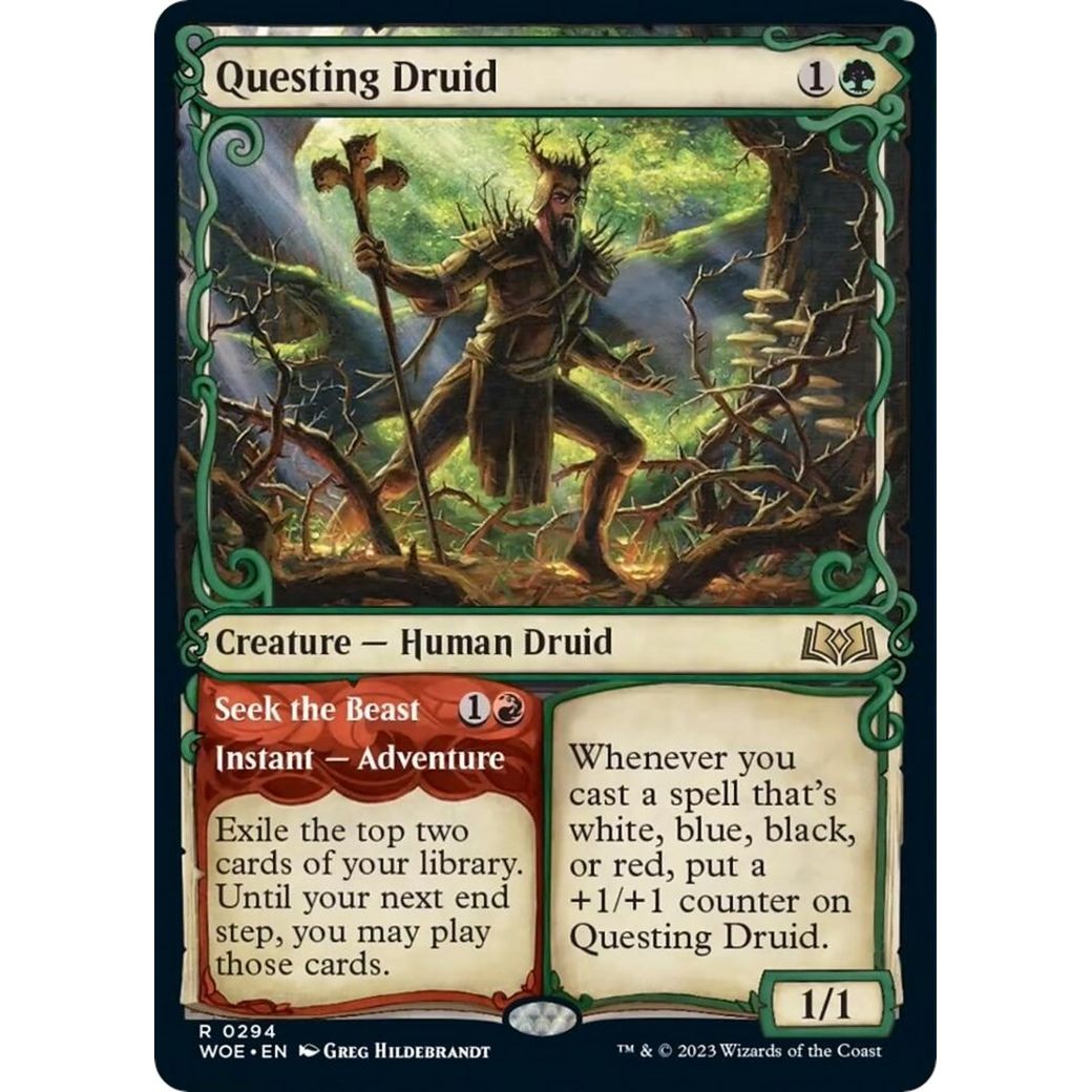 Image for Questing Druid (Showcase) (294) (WOE) - Magic: The Gathering