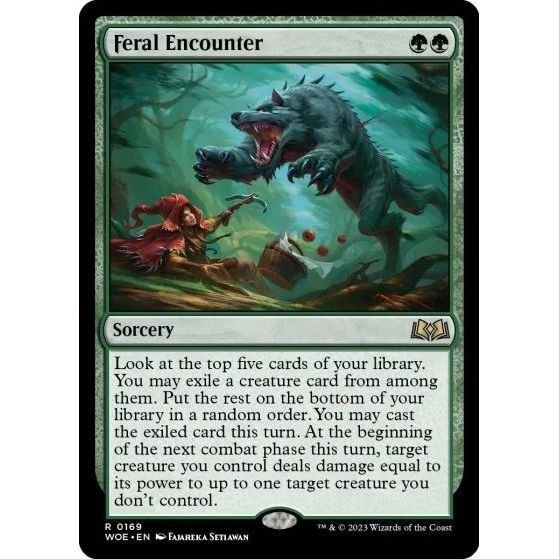 Image for Feral Encounter (169) (WOE) - Magic: The Gathering