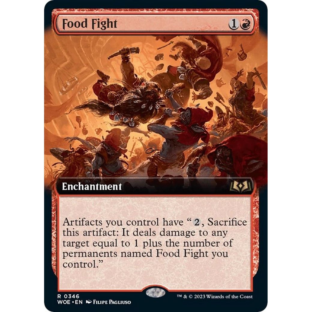 Image for Food Fight (Extended Art) (346) (WOE) - Magic: The Gathering