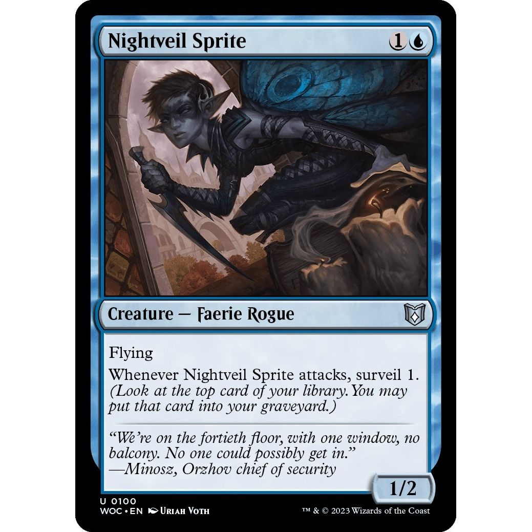 Image for Nightveil Sprite (100) (WOC) - Magic: The Gathering