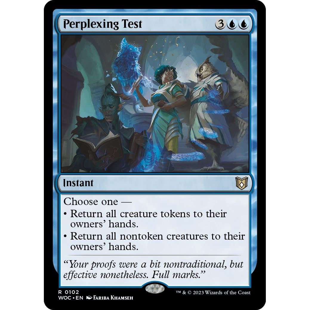 Image for Perplexing Test (102) (WOC) - Magic: The Gathering