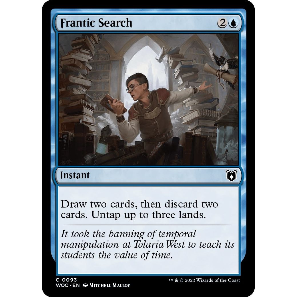 Image for Frantic Search (93) (WOC) - Magic: The Gathering