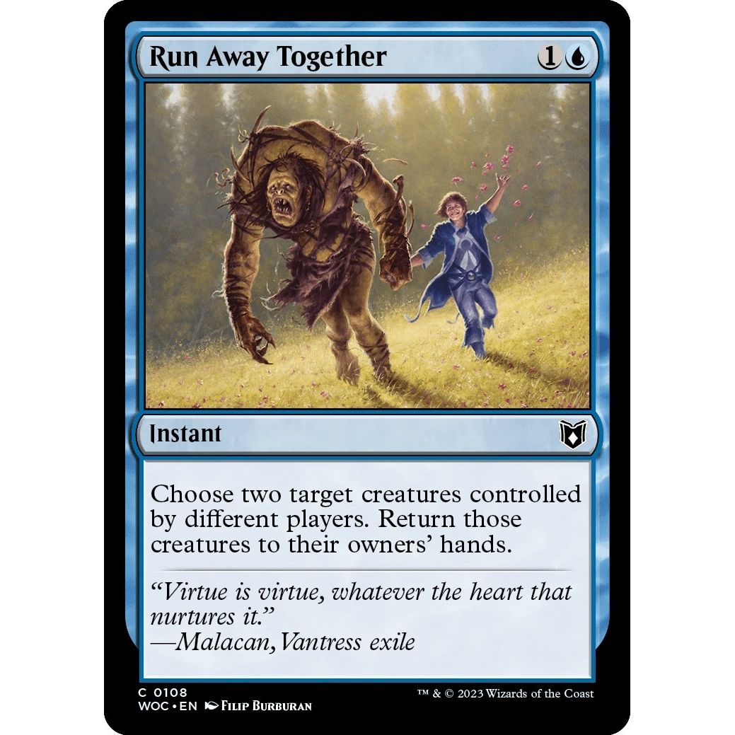 Image for Run Away Together (108) (WOC) - Magic: The Gathering