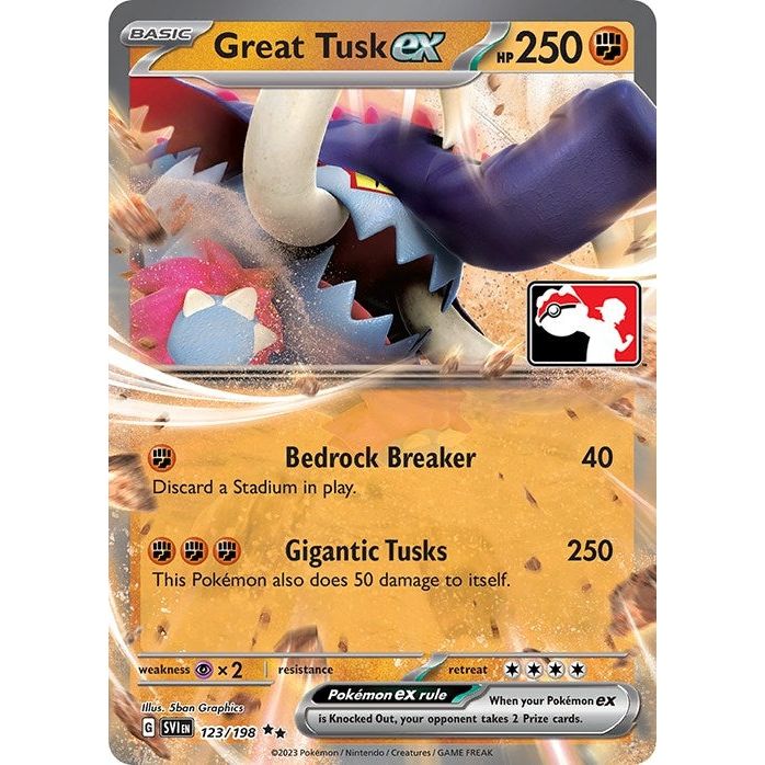 Image for Great Tusk ex (123/198) - Pokemon