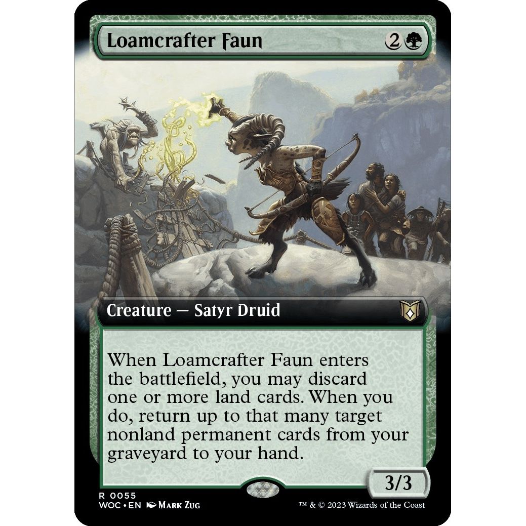 Image for Loamcrafter Faun (Extended Art) (55) (WOC) - Magic: The Gathering