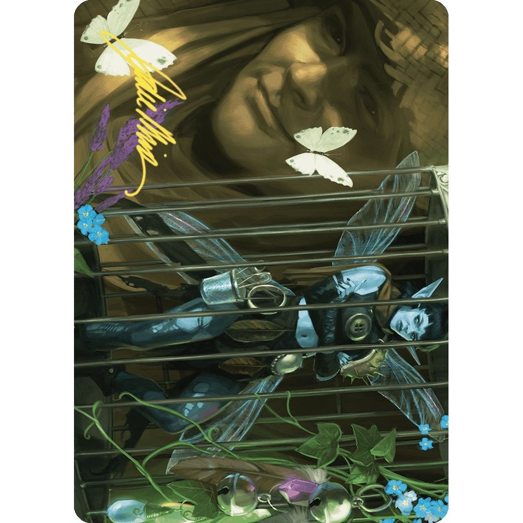 Image for Cooped Up Art Card (Gold-Stamped Signature) (1) (ASWOE) - Magic: The Gathering
