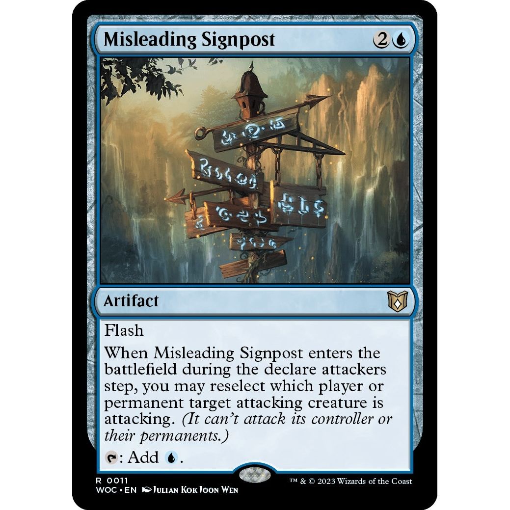 Image for Misleading Signpost (11) (WOC) - Magic: The Gathering