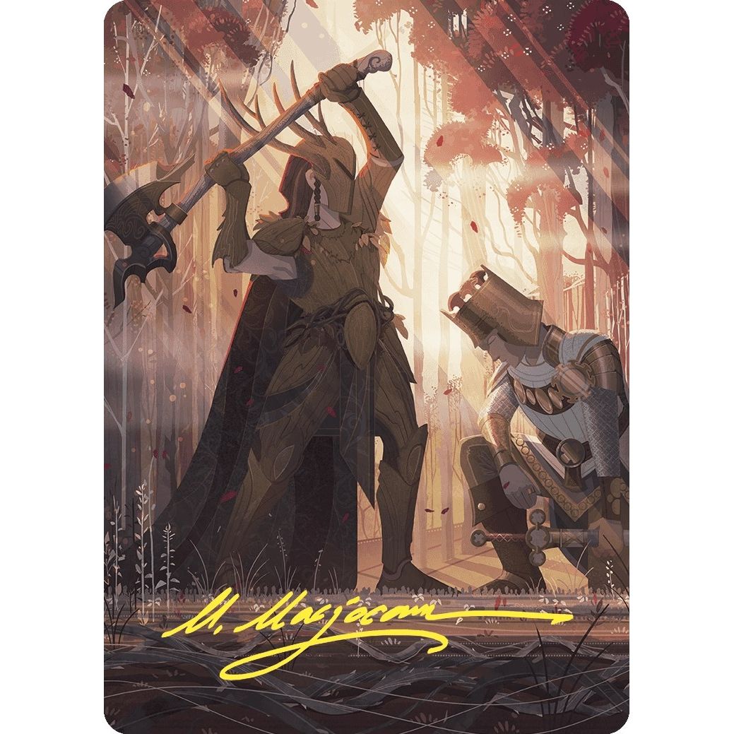 Image for Karmic Justice Art Card (Gold-Stamped Signature) (62) (ASWOE) - Magic: The Gathering