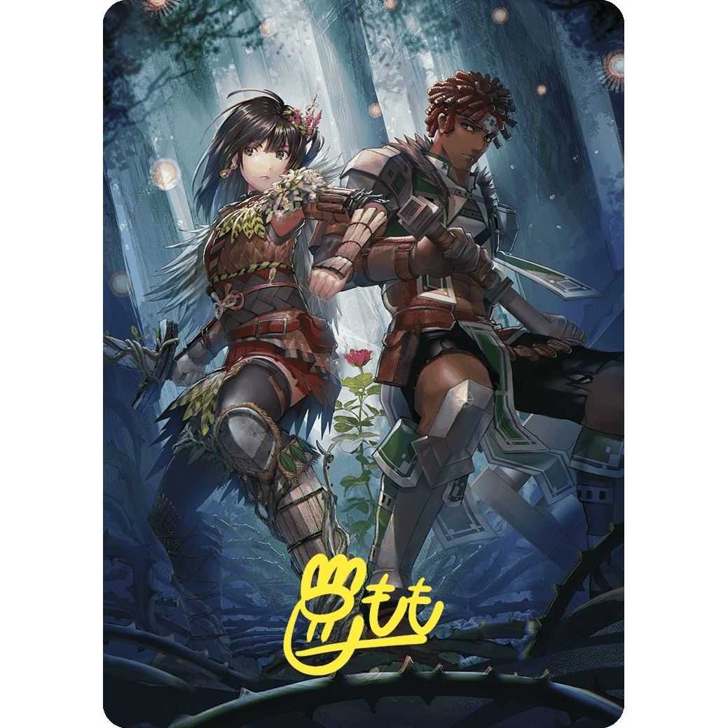 Image for Defense of the Heart Art Card (Gold-Stamped Signature) (81) (ASWOE) - Magic: The Gathering