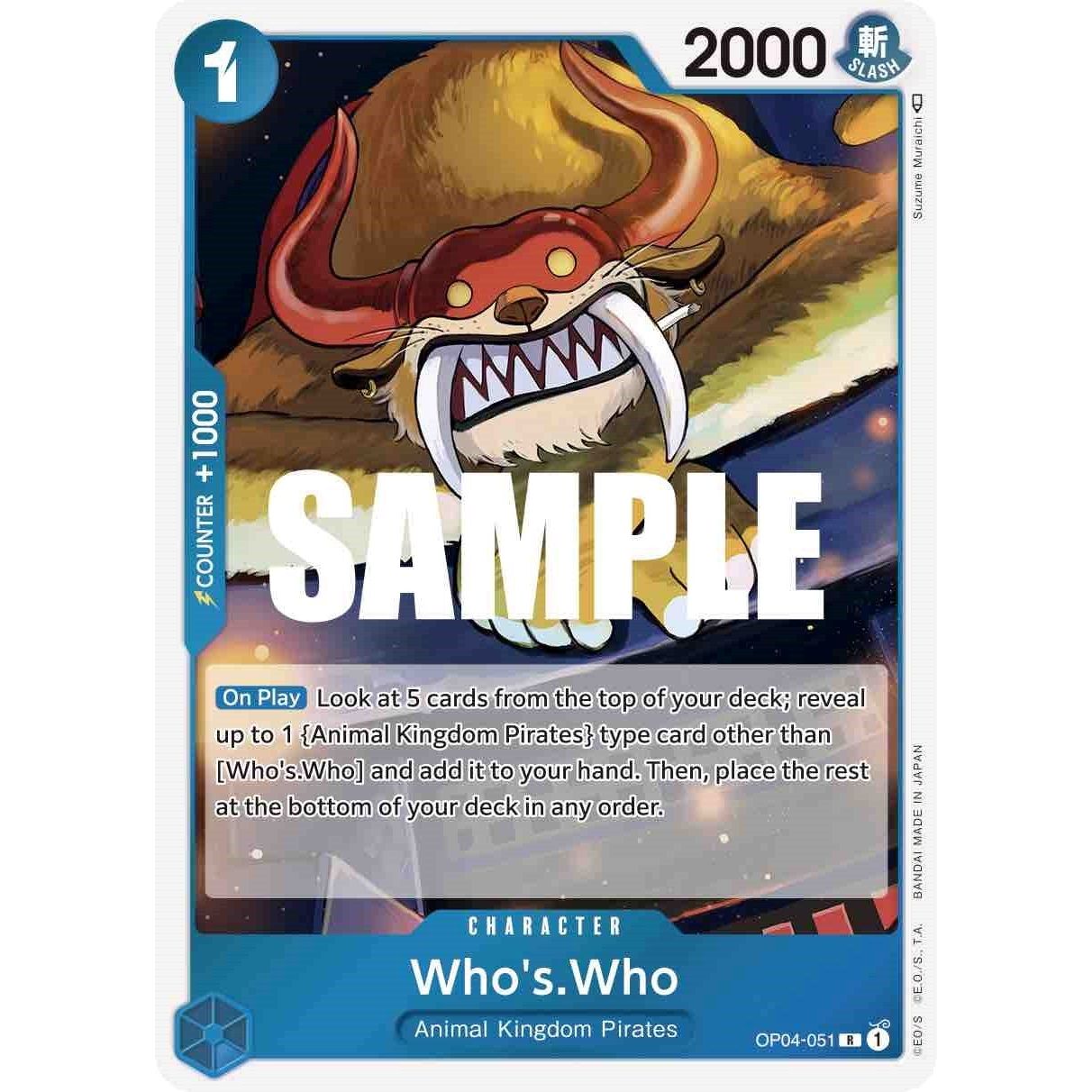 Image for Who's.Who (OP04-051) (OP04) - One Piece Card Game