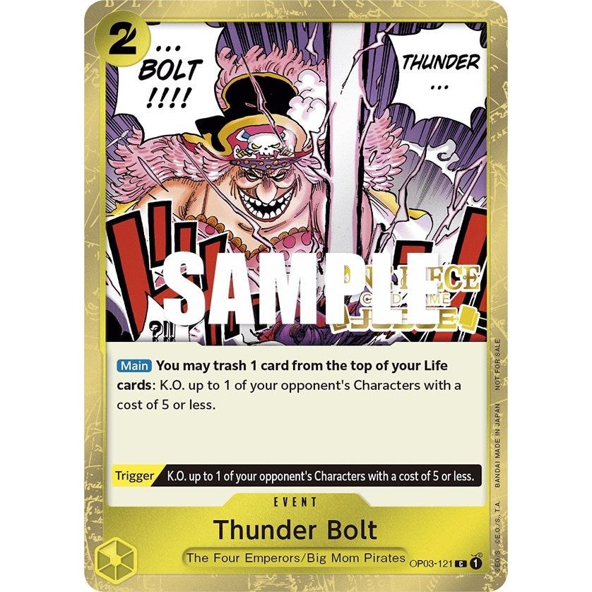 Image for Thunder Bolt (Judge Pack Vol. 2) (OP03-121) (OP-PR) - One Piece Card Game