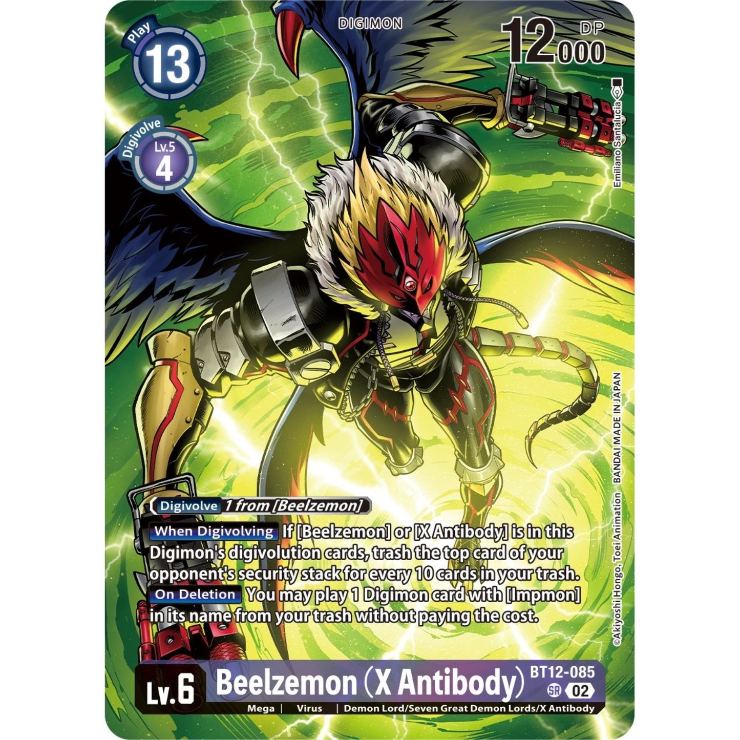 Image for Beelzemon (X Antibody) (Premium Binder Set) (BT12-085 SR) (BT12) - Digimon Card Game