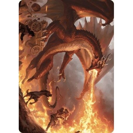 Image for Realm-Scorcher Hellkite Art Card (19) (ASWOE) - Magic: The Gathering