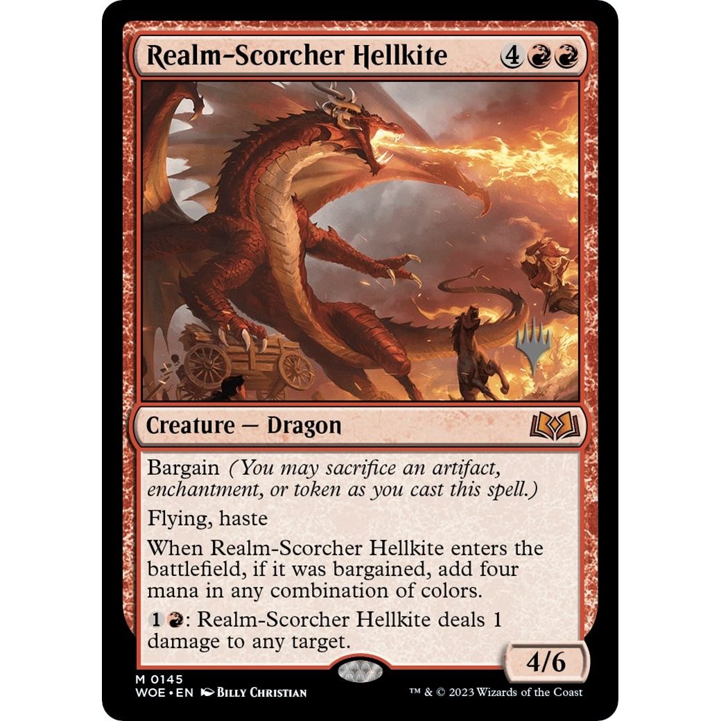 Image for Realm-Scorcher Hellkite (145) (PPWOE) - Magic: The Gathering