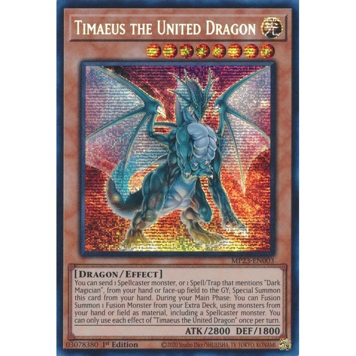 Image for Timaeus the United Dragon (MP23-EN003) (MP23) - YuGiOh
