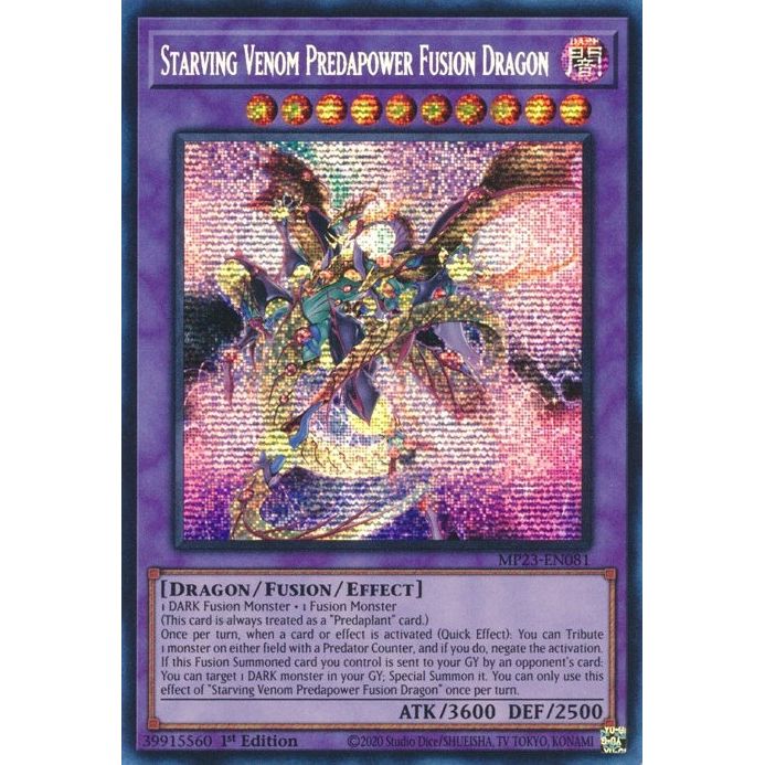 Image for Starving Venom Predapower Fusion Dragon (MP23-EN081) (MP23) - YuGiOh