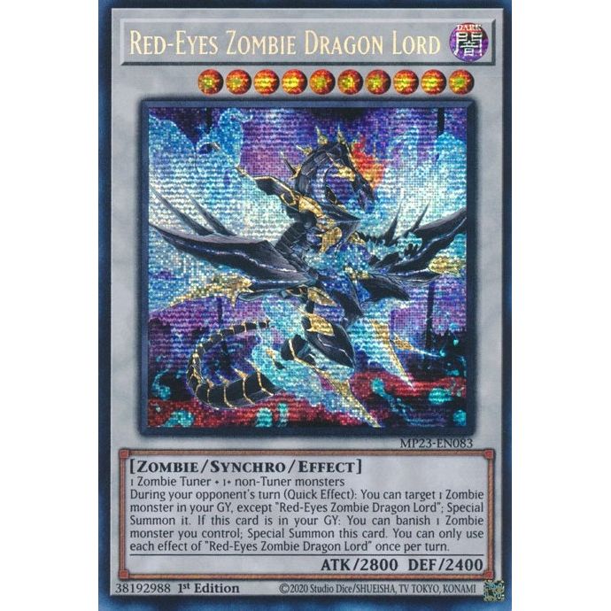 Image for Red-Eyes Zombie Dragon Lord (MP23-EN083) (MP23) - YuGiOh