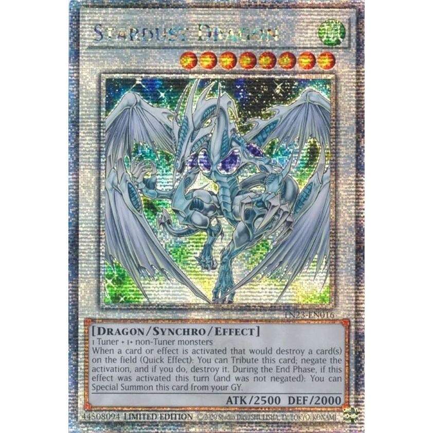 Image for Stardust Dragon (Quarter Century Secret Rare) (TN23-EN016) (TN23) - YuGiOh