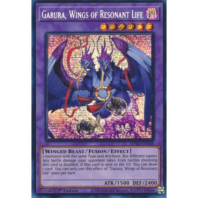 Image for Garura, Wings of Resonant Life (MP23-EN148) (MP23) - YuGiOh
